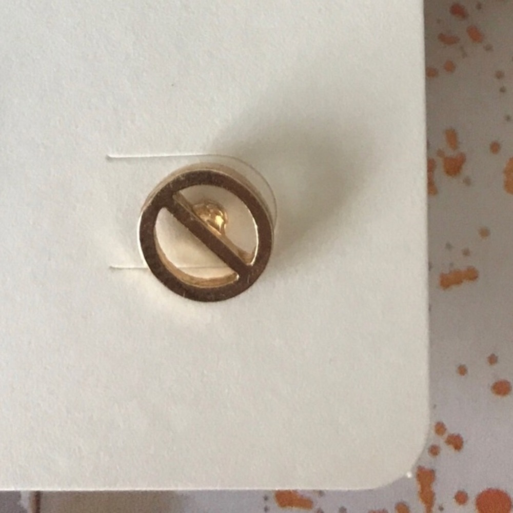Goldie Open Circle Stud Earrings - Picture 2 of 2
